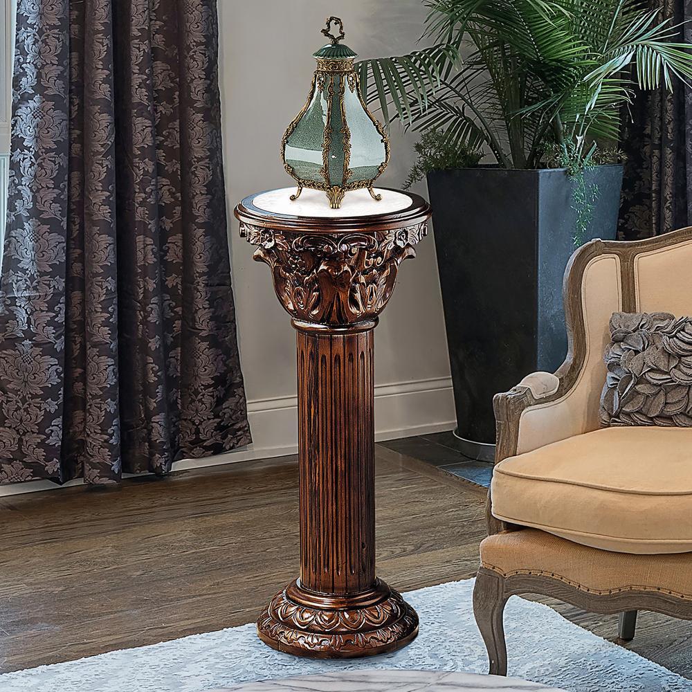 Imperia Marble-Inlaid Column: Large
