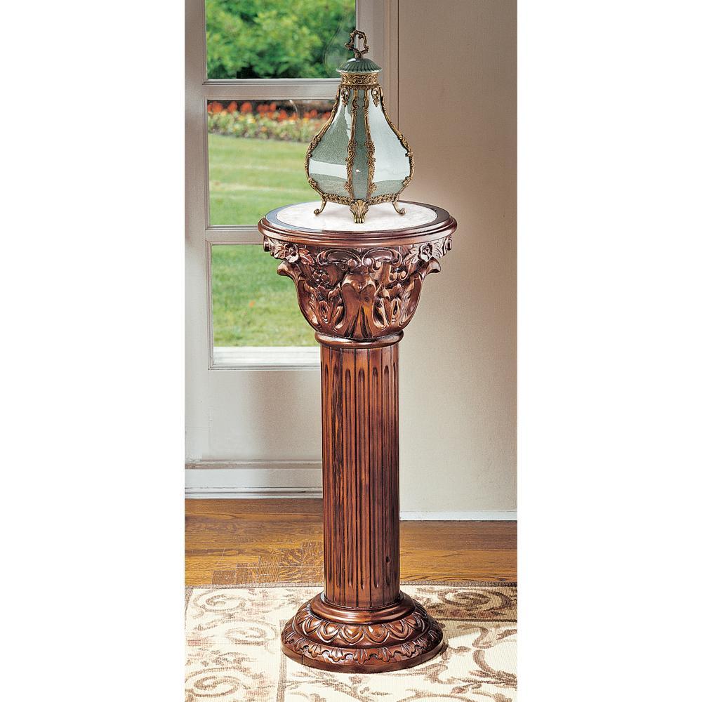 Imperia Marble-Inlaid Column: Large