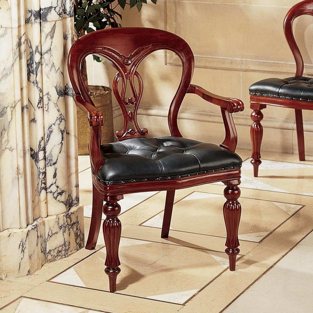 Simsbury Manor Leather Armchair: Each