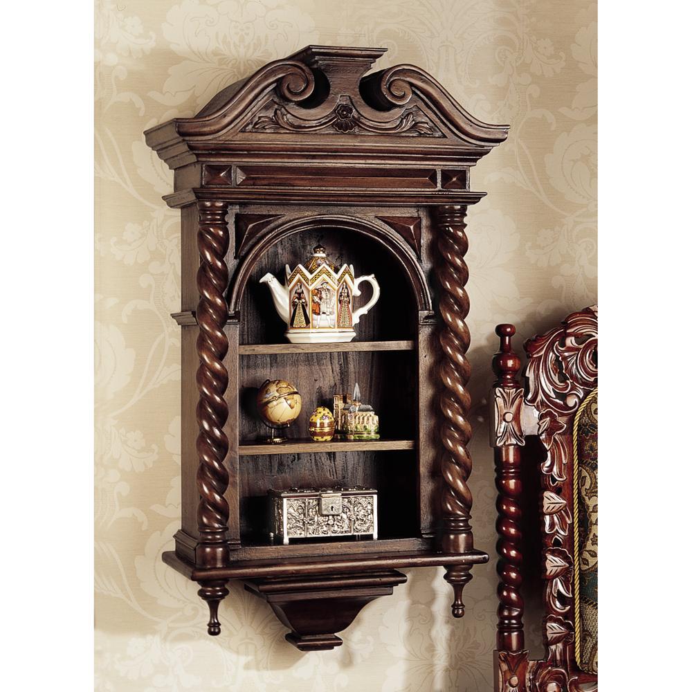 Charles II Wall Curio Cabinet