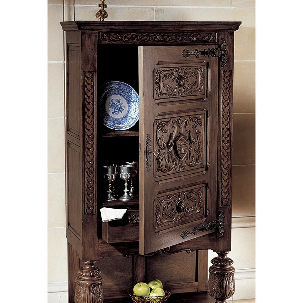 Coat of Arms Gothic Revival Armoire