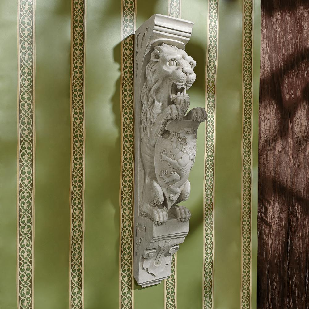 Manor Lion Corbel Wall Sculpture: Each