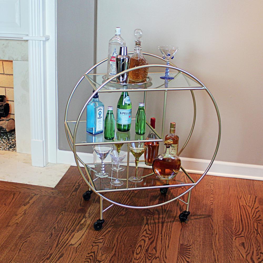 Art Deco Savoy Trolley Drinks Bar Cart