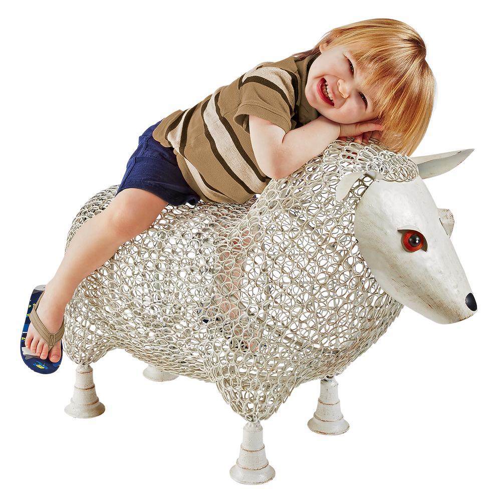 Sheep Settee Sculptural Metal Garden Bench