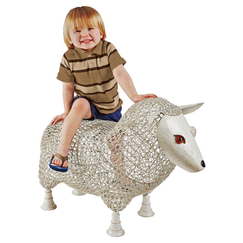 Sheep Settee Sculptural Metal Garden Bench