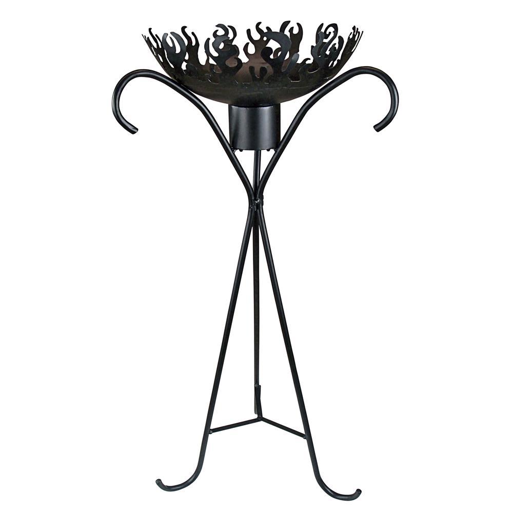 Flames of the Tiki God Metal Planter: Grande