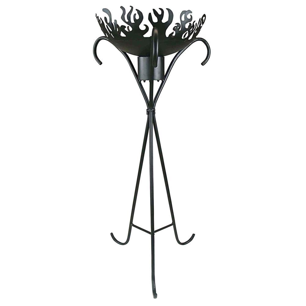 Flames of the Tiki God Metal Planter: Grande