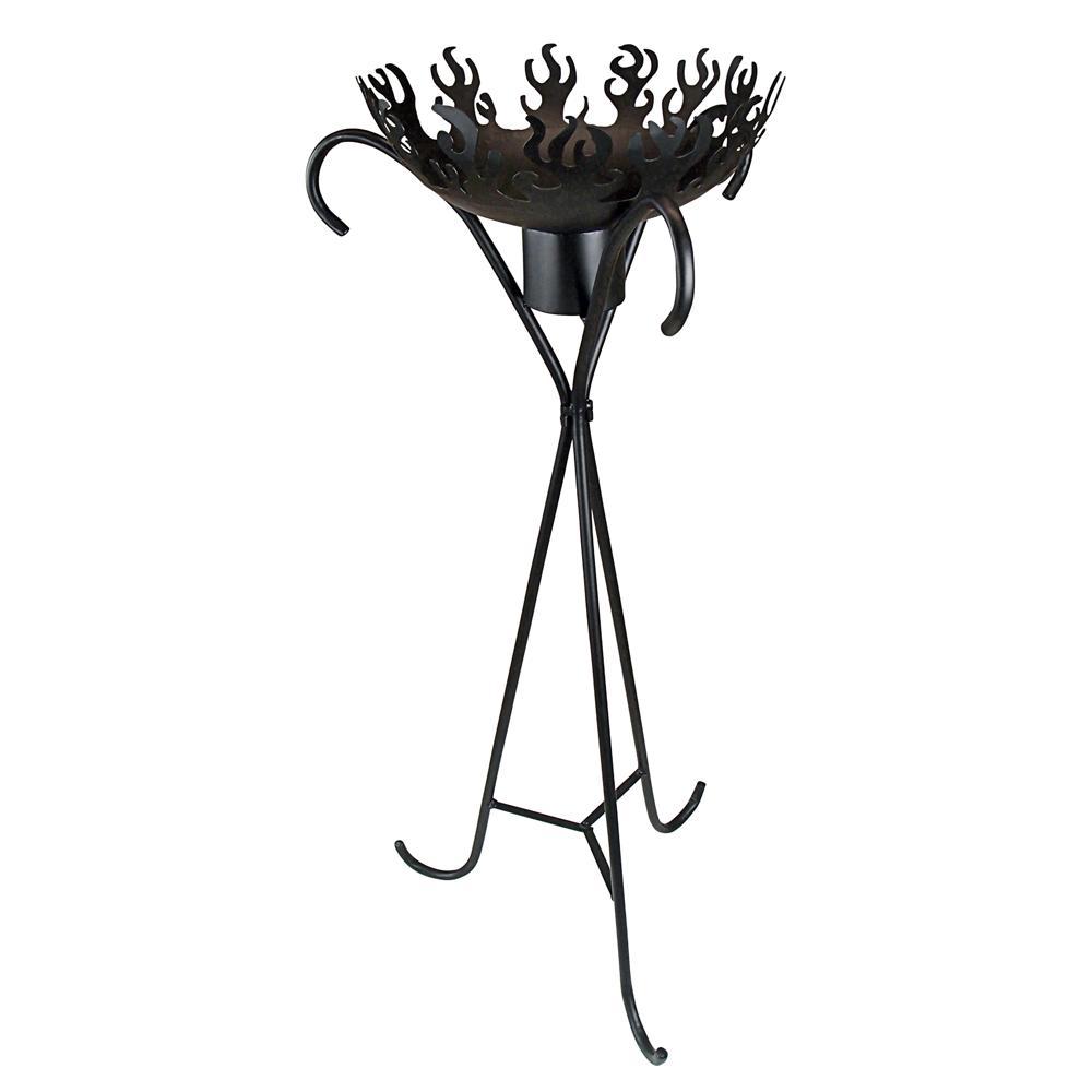 Flames of the Tiki God Metal Planter: Grande