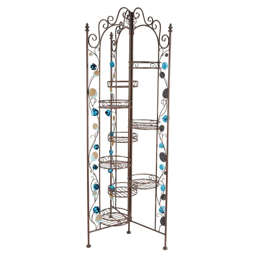 Villa Borghese Cascading Metal Plant Stand