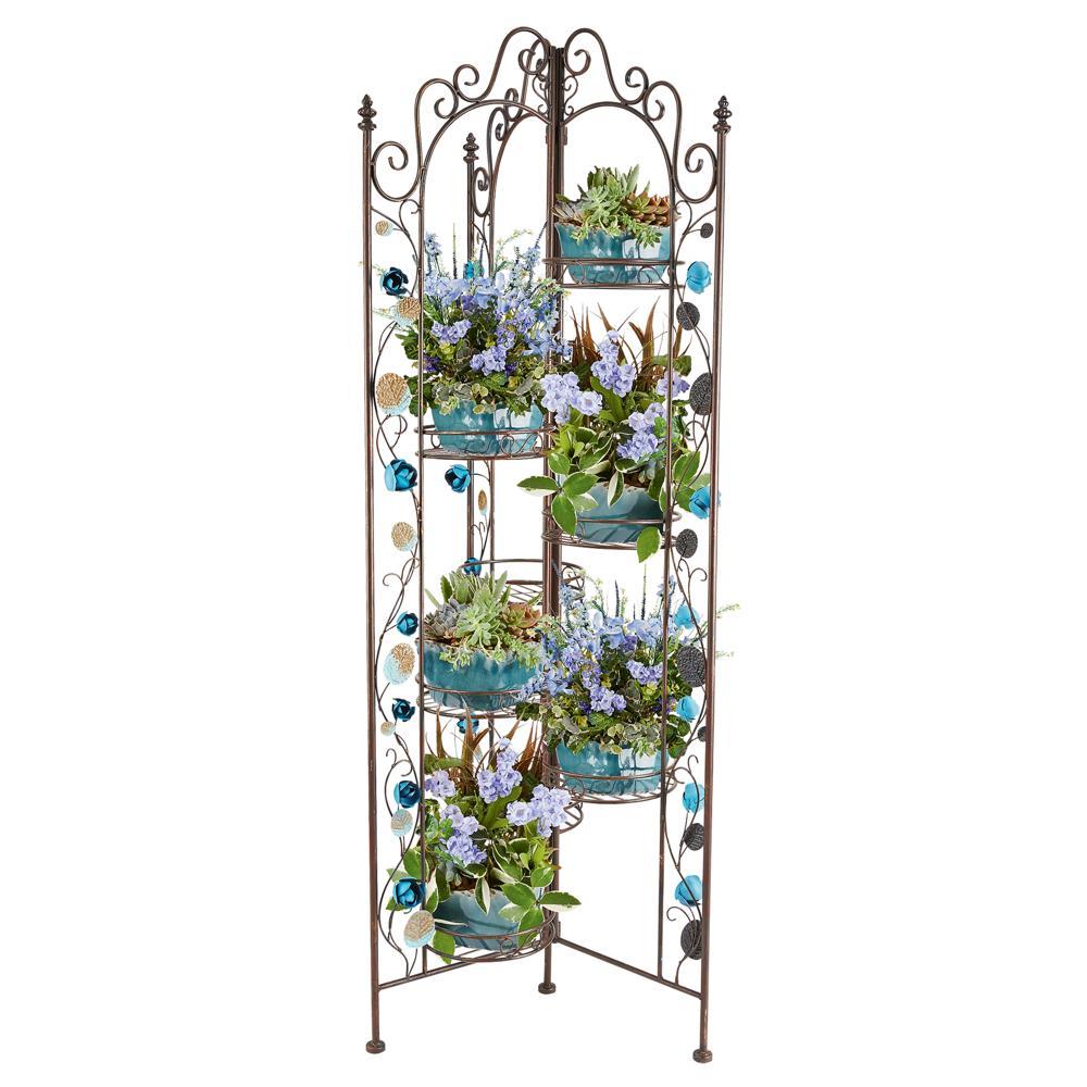Villa Borghese Cascading Metal Plant Stand