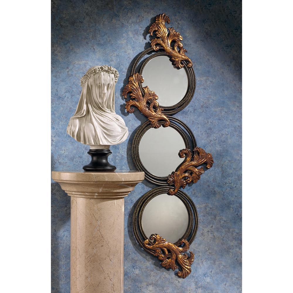 Baroque Ternion Decorative Metal Wall Mirror