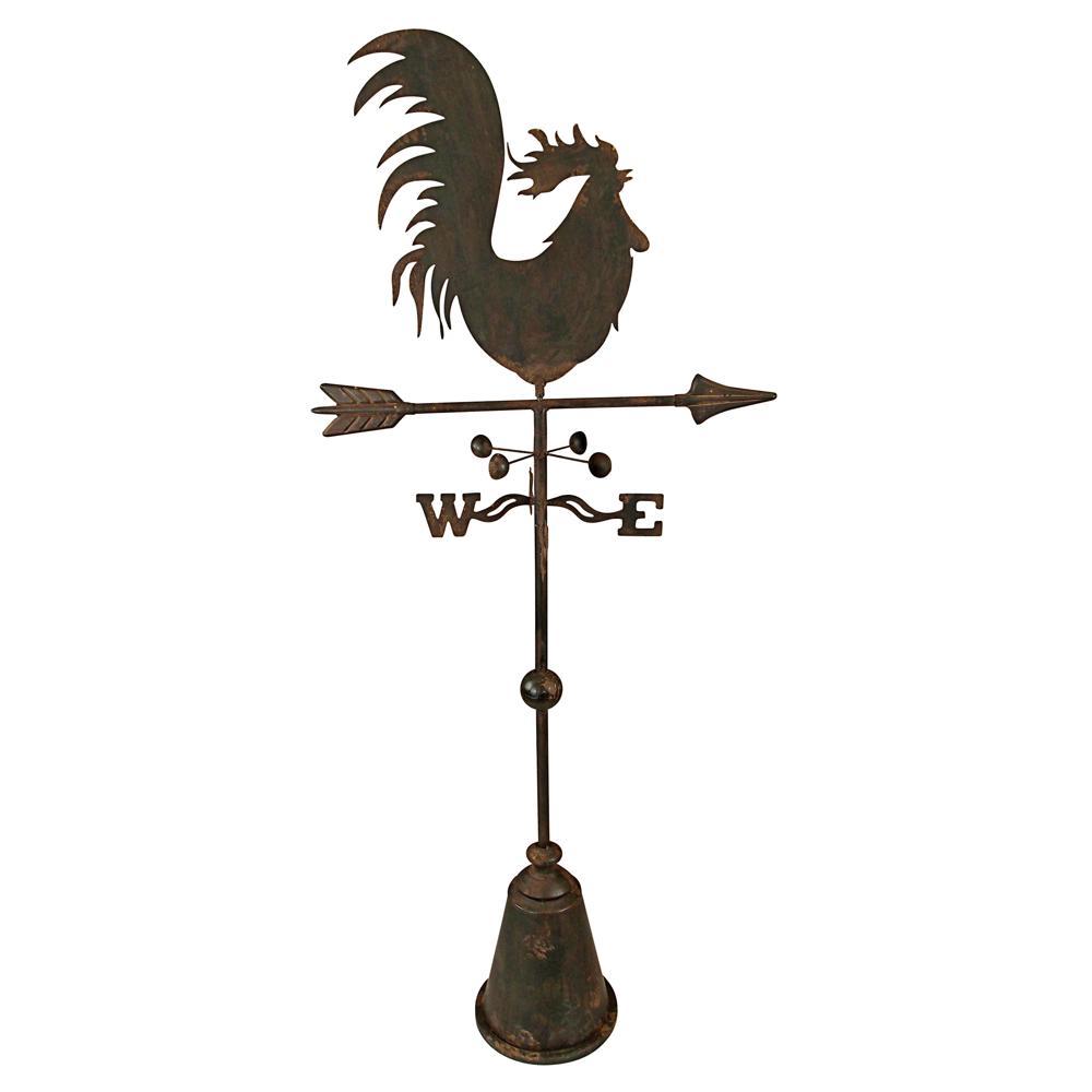 All Directions Rooster Metal Weathervane Statue