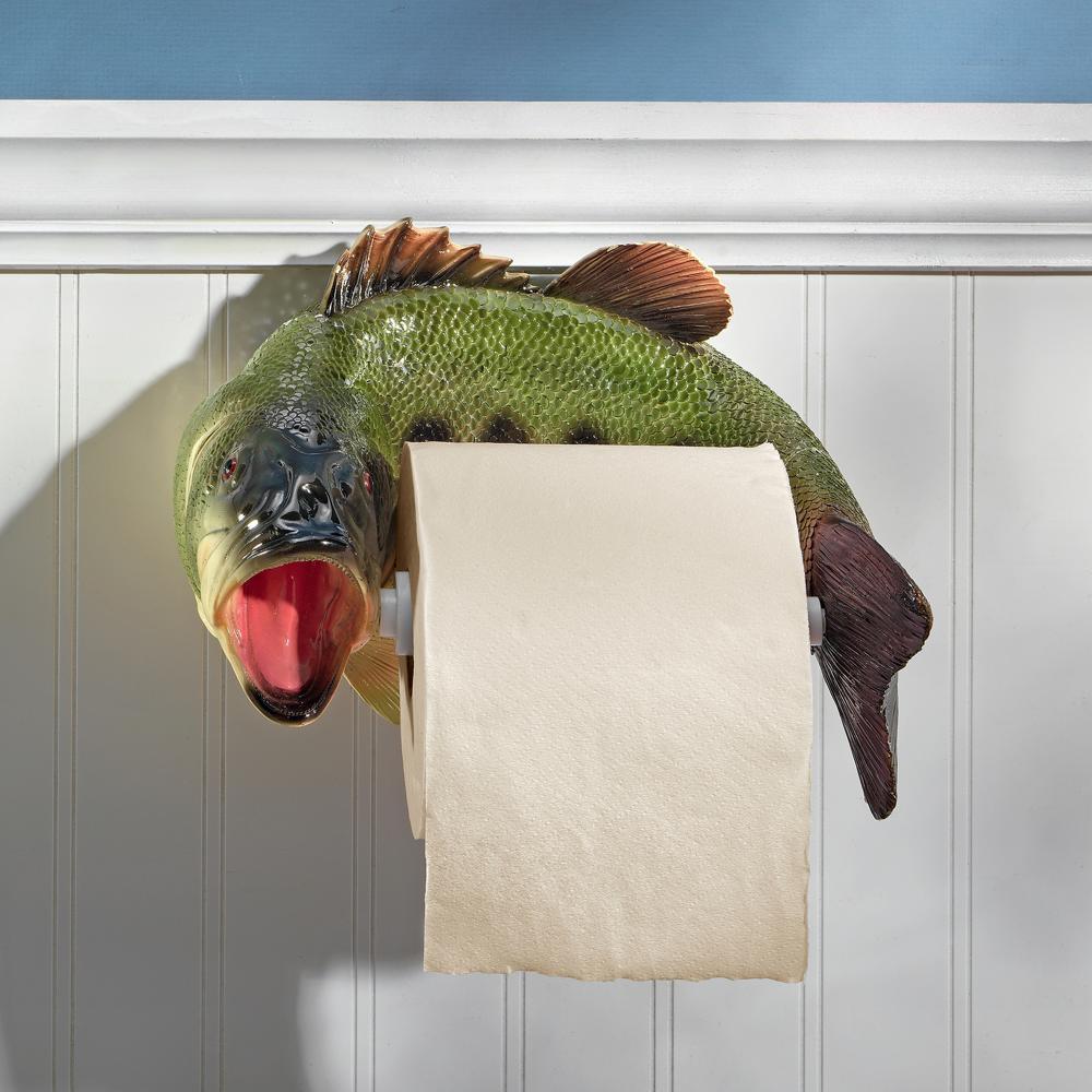 Reeling Trout Bathroom Toilet Paper Holder