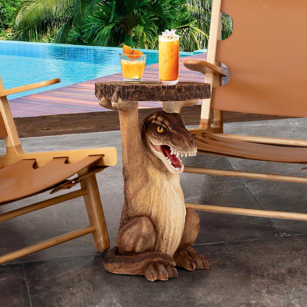 Tyrant T-Rex Sculptural Dinosaur Side Table