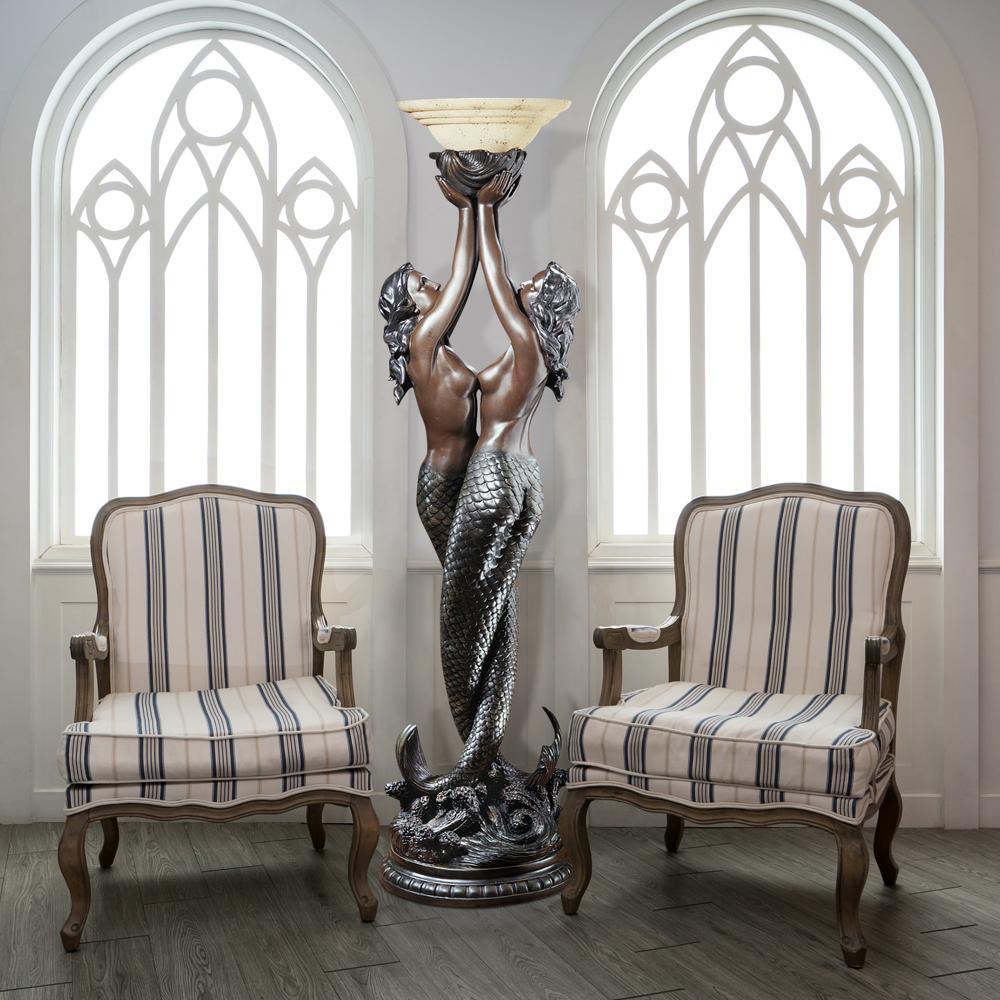 The Entwined Mermaids Sculptural Floor Lamp