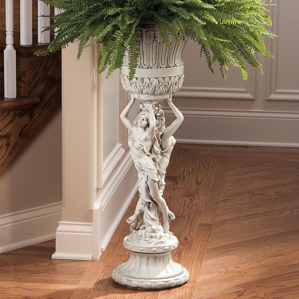 Les Filles Joyeuses Neoclassical Pedestal Urn