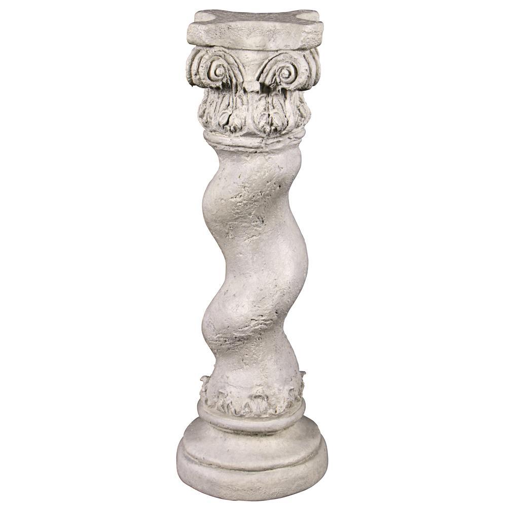 Capitoline Barley Corkscrew Column Statuary Pedestal: Large