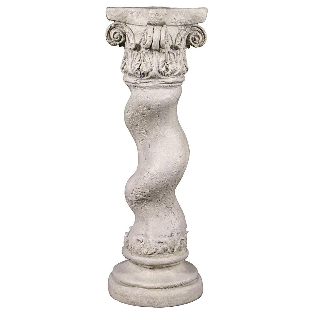 Capitoline Barley Corkscrew Column Statuary Pedestal: Large
