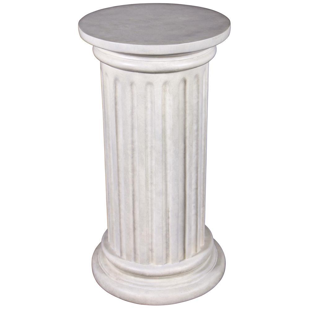 Roman Doric Column Classical Fluted Statuary Pedestal: Grande