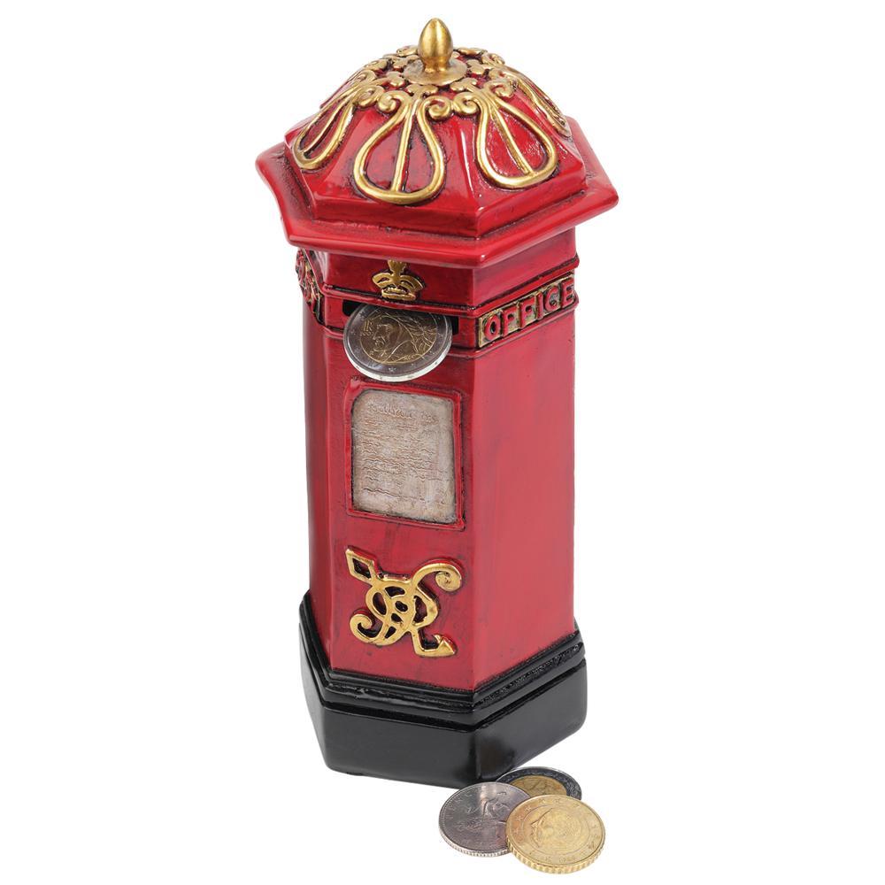 British Post Box Bank Statue