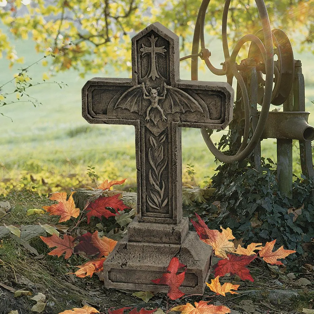 Balkan Vampire Blood Cross Statue: Each