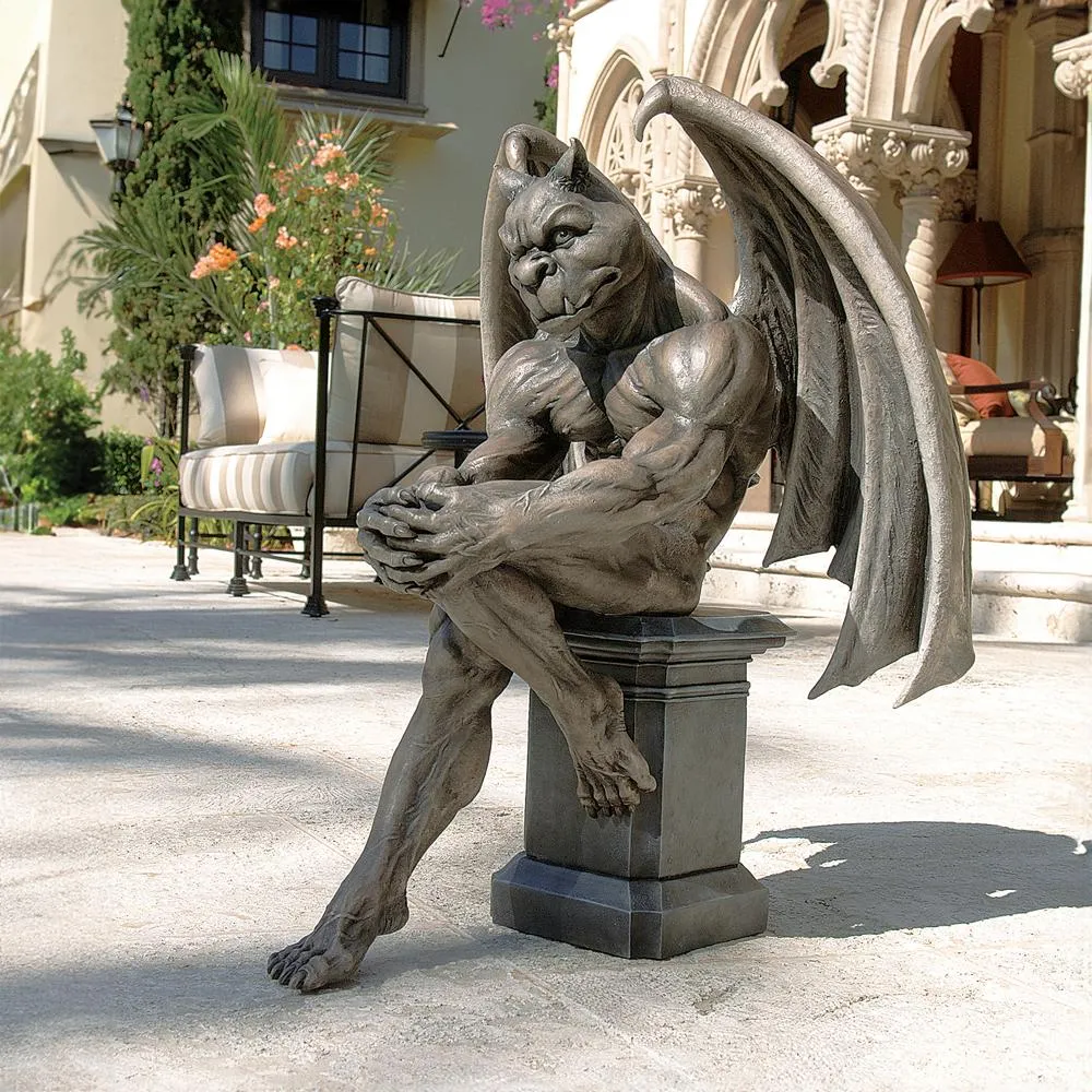 Socrates the Gargoyle Thinker Statue