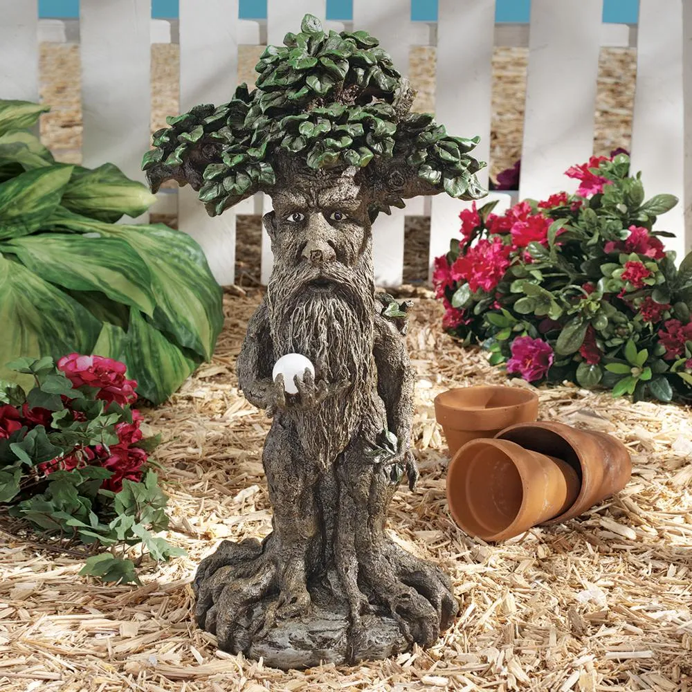 Treebeard Ent with Mystical Orb Statue