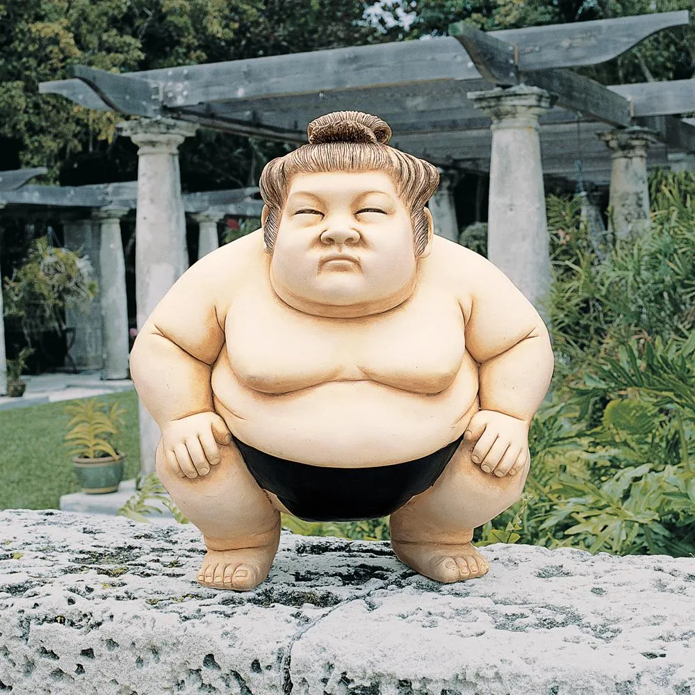 Basho the Sumo Wrestler Garden Statue