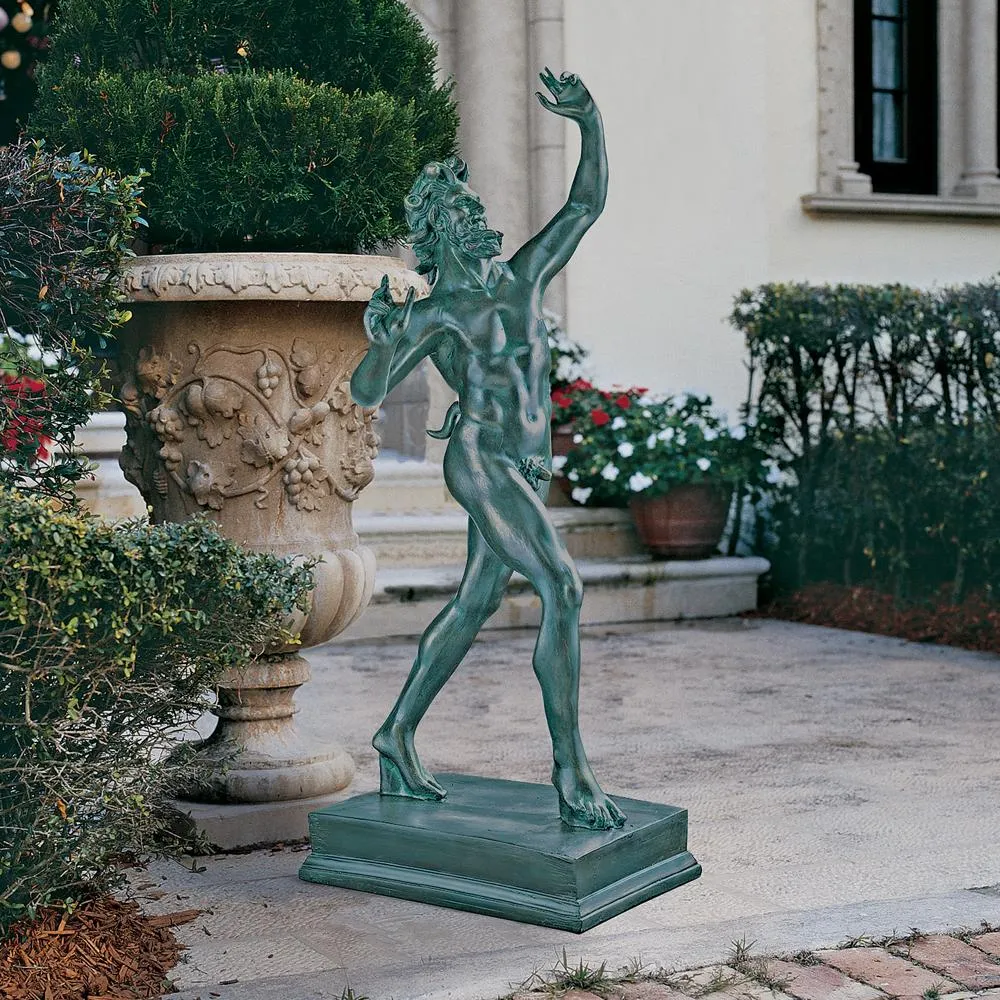 Dancing Faunus of Pompeii Grande Statue