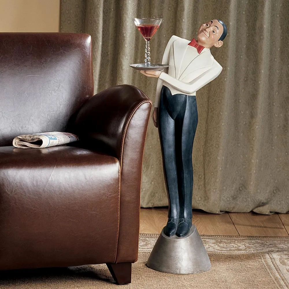 Francois the Parisian Art Deco Butler Sculptural Pedestal Table