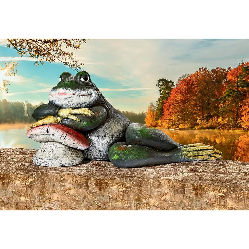 Bert the Flirtatious Frog Garden Toad Statue