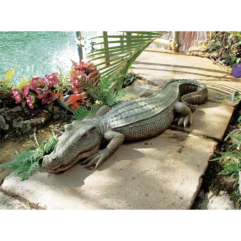 The Swamp Beast Crocodile Garden Statue