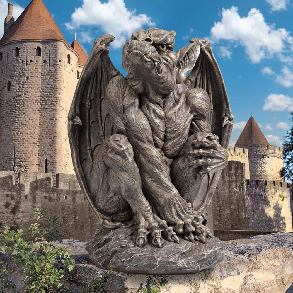 Silas the Gothic Gargoyle Sentry Statue: Large