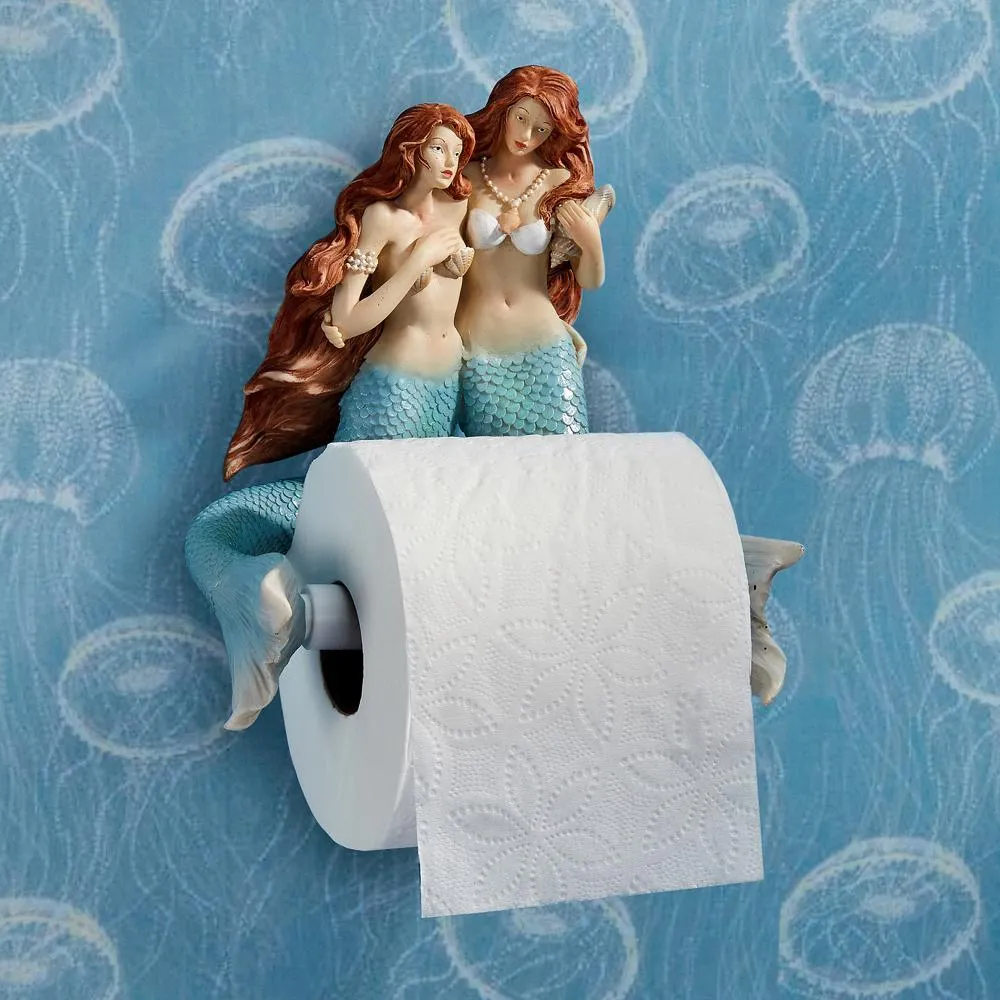 The Mermaids of Flushing Cove Bathroom Toilet Paper Holder