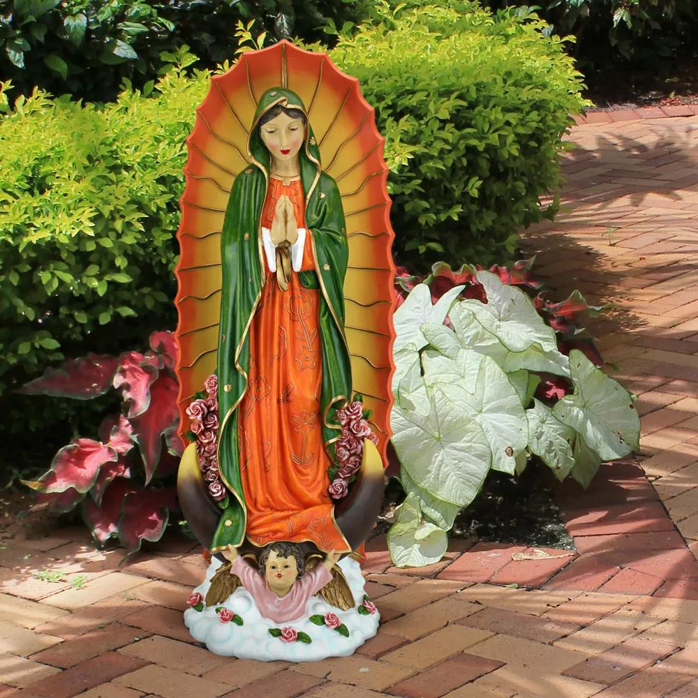The Virgin of Guadalupe Religious Statue: Large