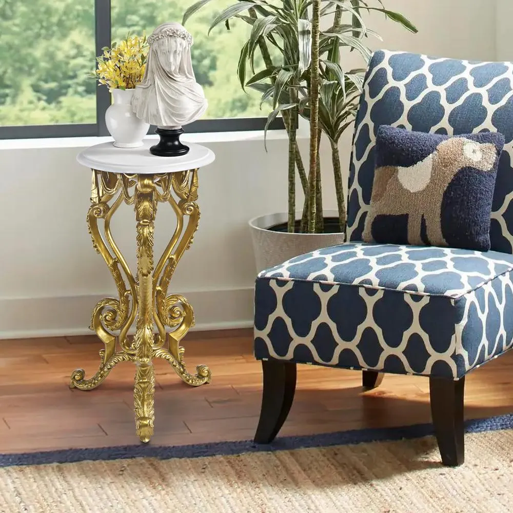Palace of Versailles Petite Accent Pedestal Table