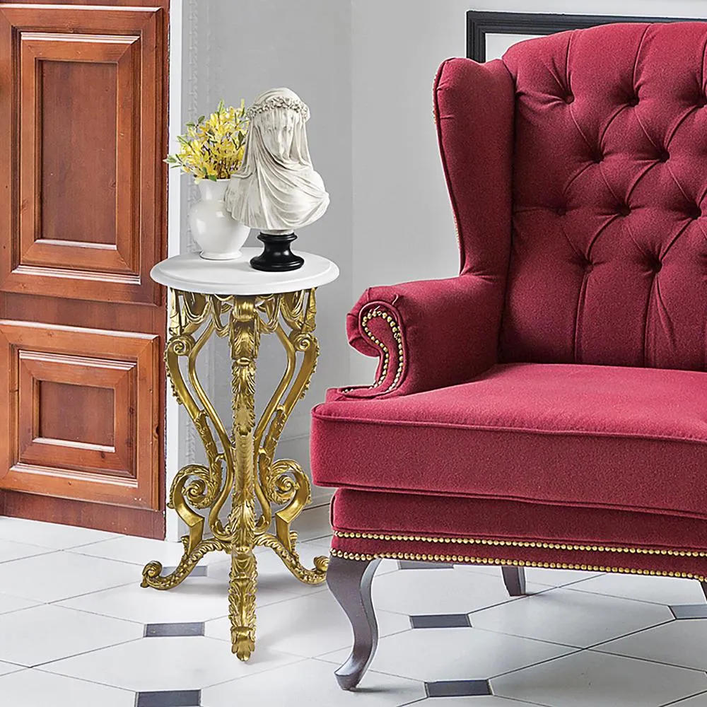 Palace of Versailles Petite Accent Pedestal Table