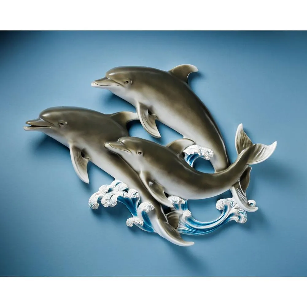 Good Seas Dolphin Wall Sculpture