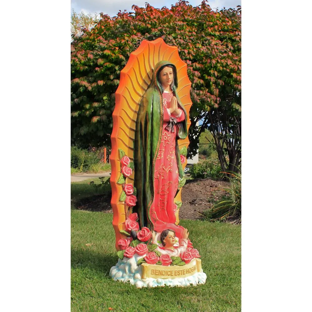 The Virgin of Guadalupe Religious Statue: Grande