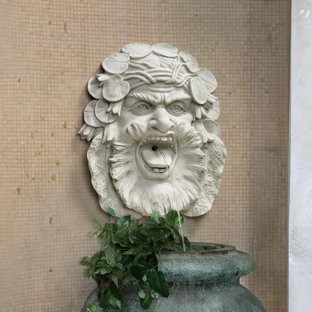 Hafod Mansion Greenman Fountain Wall Sculpture
