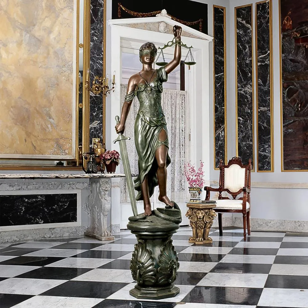 Themis, Goddess of Blind Justice Law Statue: Grande