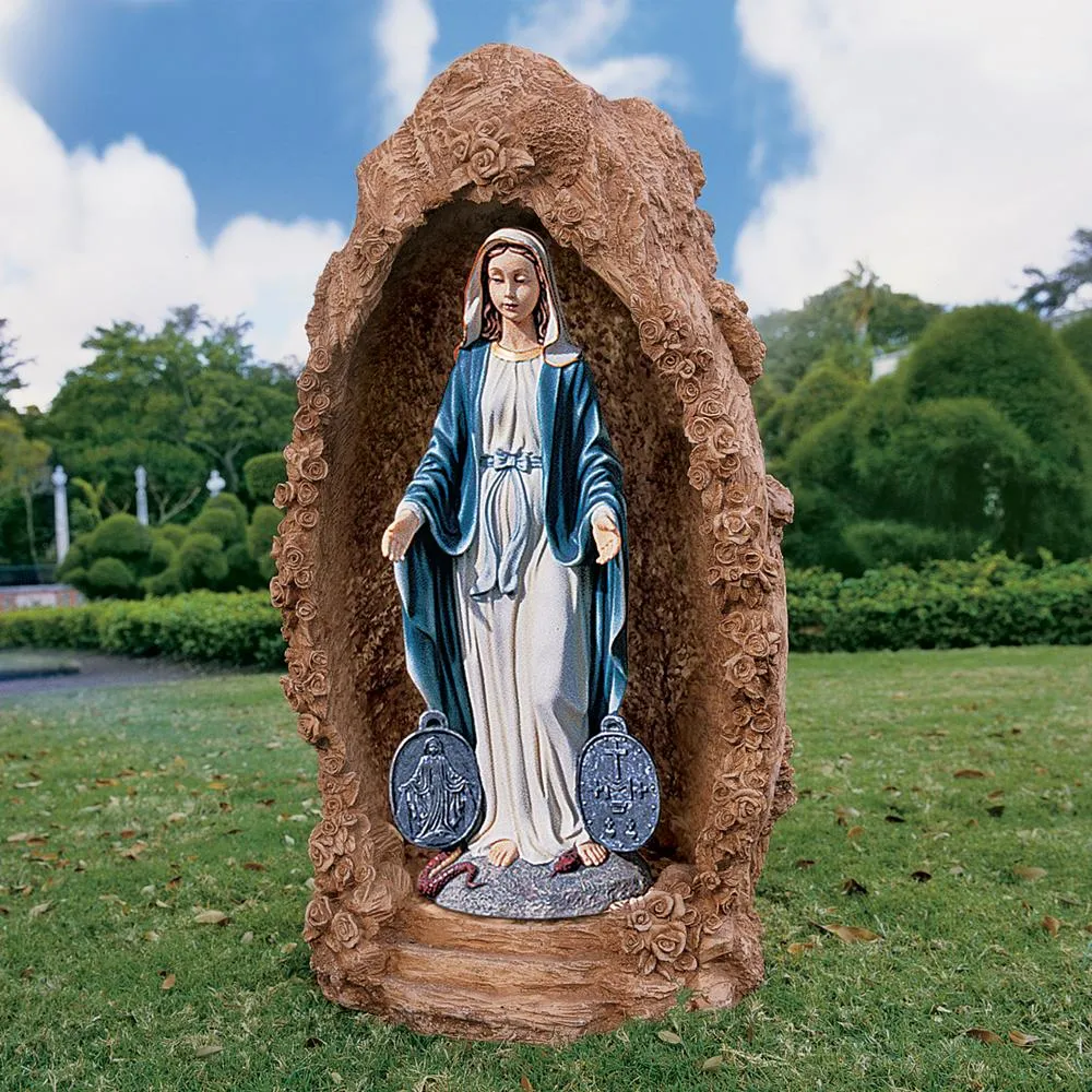 Miraculous Medal Madonna Sacred Garden Statue