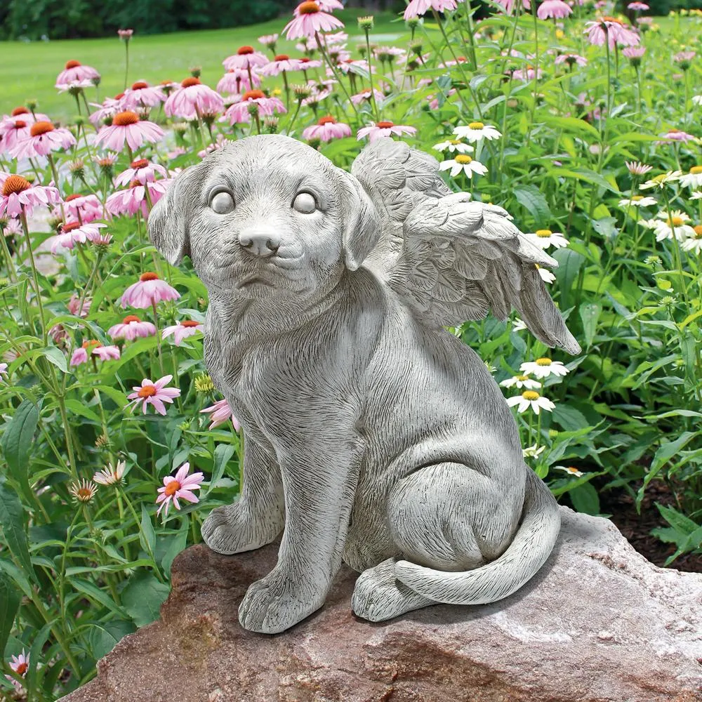 Loving Friend, Memorial Pet Dog Statue: Large
