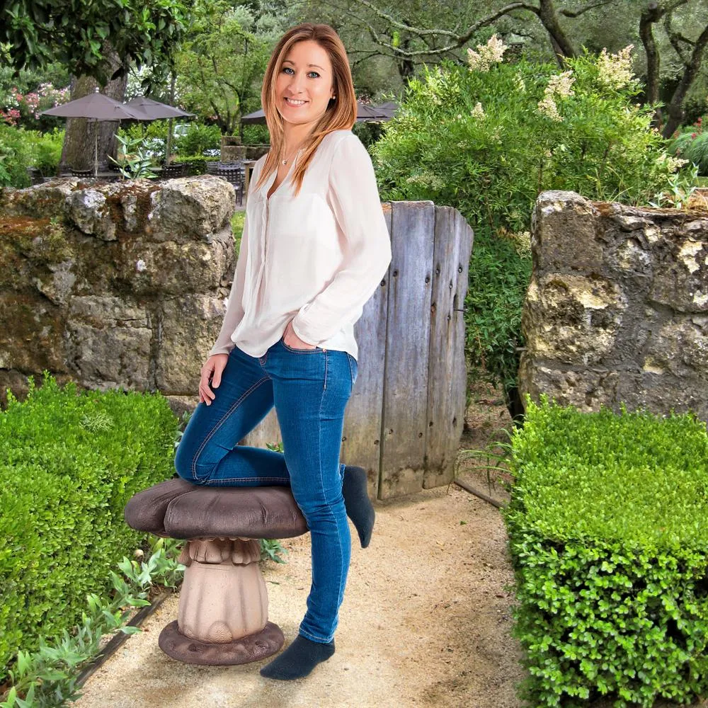 Massive Mystic Mushroom Photo Op Sculptural Stool