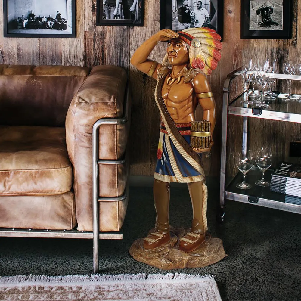 Cigar Store Indian Tobacconist Statue: Large