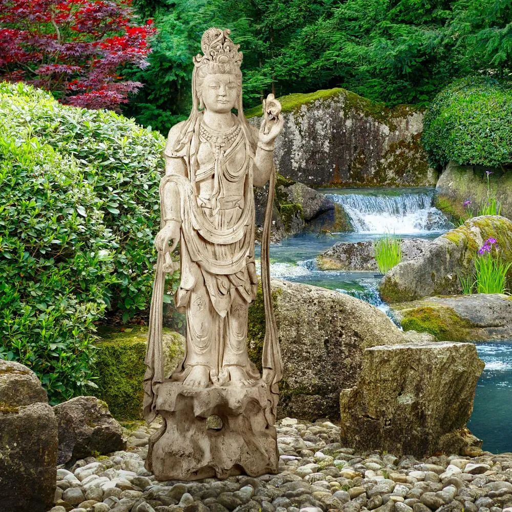 The Asian Goddess Guan Yin Garden Statue