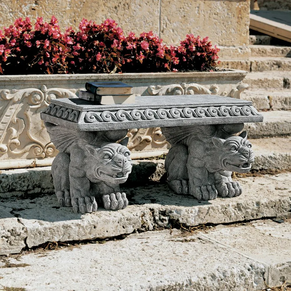 Blair Castle Sculptural Gargoyle Bench