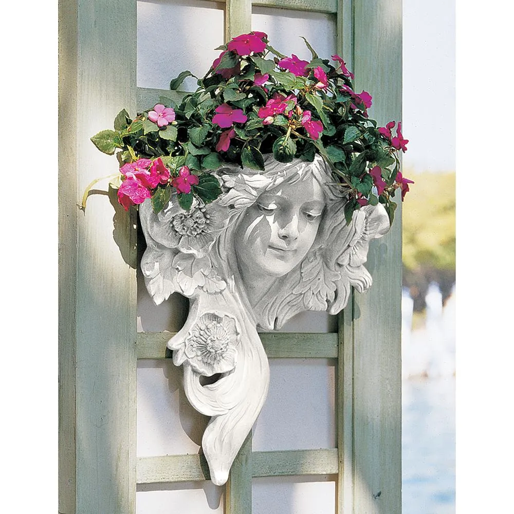 French Greenmen Planter Wall Sculpture: Le Etoile