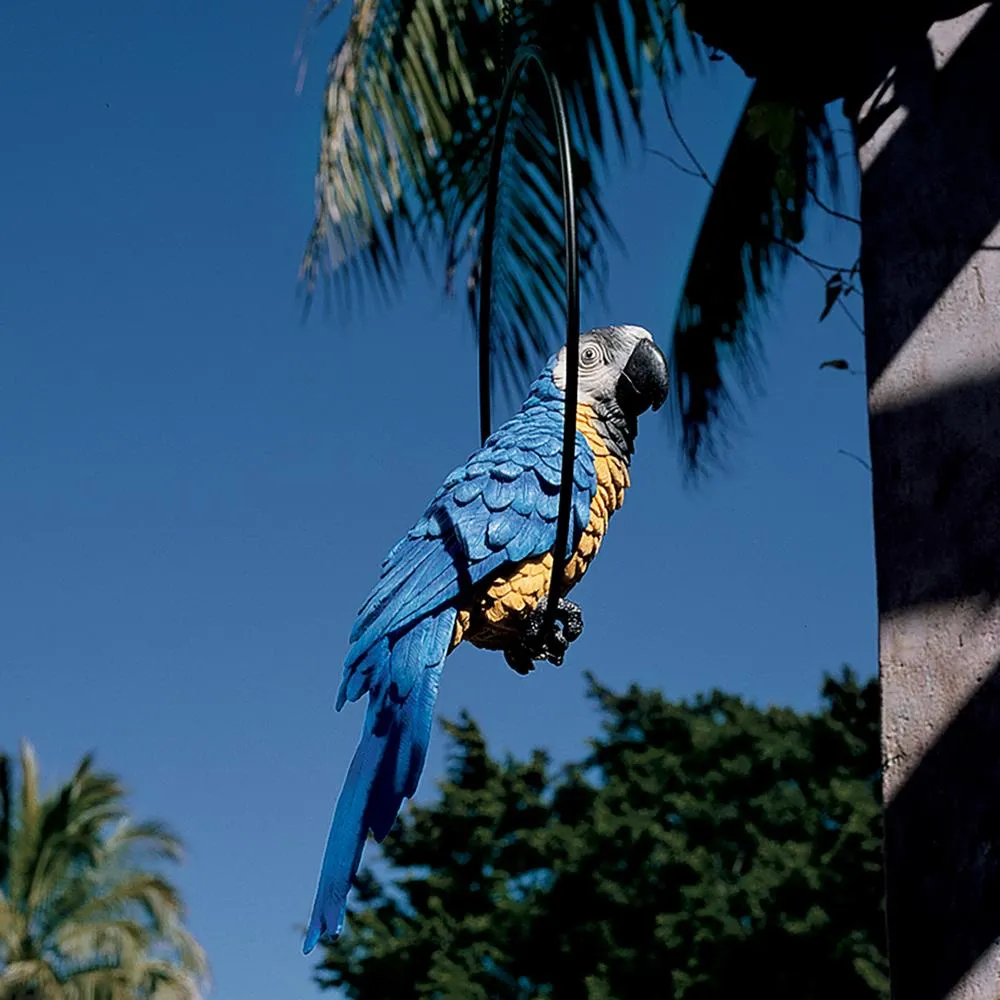 Polly in Paradise Parrot on Ring Perch: Large