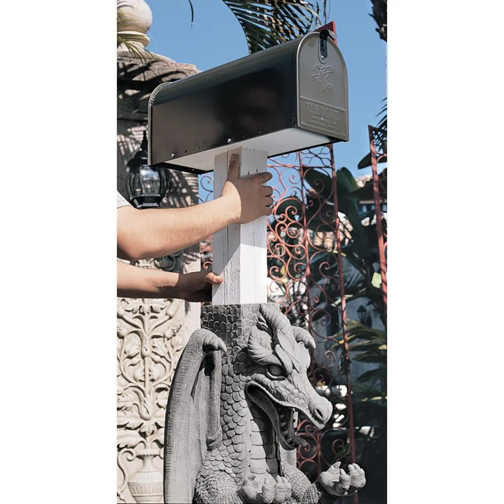Zippy the Dragon Mailbox Post Sleeve Statue